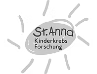 Das Logo der St. Anna Kinderkrebsforschung als Spendenpartner von Schrankerl Mitarbeiterverpflegung.