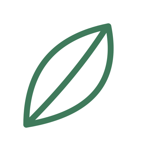 Grünes Blatt-Icon als Symbol für frische und gesunde Mitarbeiterverpflegung von Schrankerl.